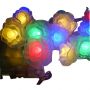 PE transparent rose led string
