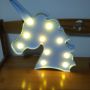 Unicorn head led marquee light