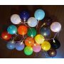 Colorful cotton ball battery powered decorative led string