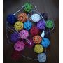Colorful Rattan Ball LED Fairy String