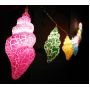 Battery powered colorful crack sea snail led fairy lights