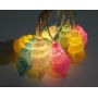 Battery powered colorful crack sea snail led fairy lights