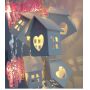 Reindeer wooden house led christmas string