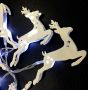 Steel reindeer led christmas string