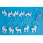 Steel reindeer led christmas string