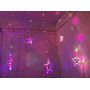 RGB led star curtain string wedding decorative lights