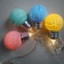 E27 crack bulb led string lights