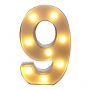 0-9 number light led figure light marquee light