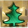 Xmas tree led mirror tunnel light