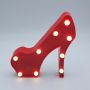 High heel led marquee light home decor light