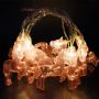 transparent unicorn led string lights kids room decor