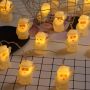 Snowman led fairy lights soft plastic string lights