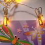Metal clip string led fairy lights battery string lights