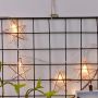 Metal star led fairy lights battery string lights