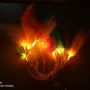 Feather led fairy lights battery string lights