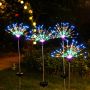 Solar led firework garden stake