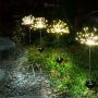 Solar led firework garden stake