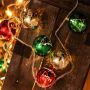 Plated Christmas ball string lights