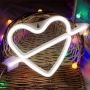 Arrow heart led neon light