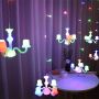 Chandelier curtain string light