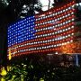 electric lighted USA flag