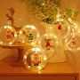 Christmas ring curtain string light