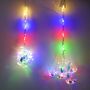 Christmas ball+ring curtain lights
