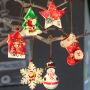 Christmas hanging lights xmas tree snowman snowflake socks star house
