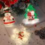 Christmas hanging lights xmas tree snowman snowflake socks star house