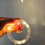 Christmas ball+ring curtain lights
