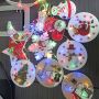 Painting Xmas curtain lights