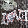UV painting Love curtain lights