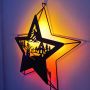 Iron wall art decor light