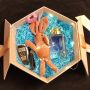 Gift box copper wire string lights