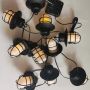 Solar flame lantern string lights