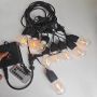 24V S14 T shape string lights adapter or solar powered