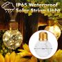 Solar hemp rope bulb string lights