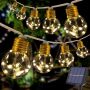 Solar hemp rope bulb string lights