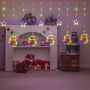 Milky ornaments Christmas curtain lights