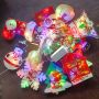 Painting Xmas curtain lights