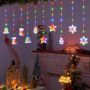 Painting Xmas curtain lights