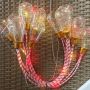 Candy color glowing rope copper wire bulb string lights
