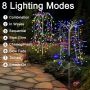 solar cluster firework garden spike light