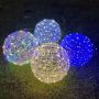 Hanging rattan ball light 