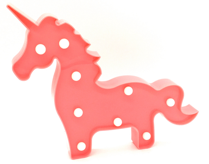 Unicorn led night light children table light