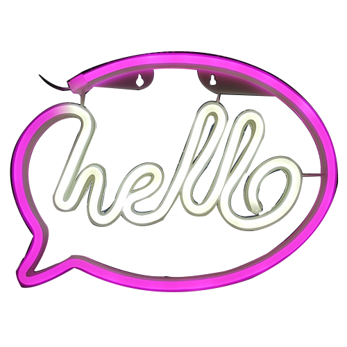 Hello led neon light