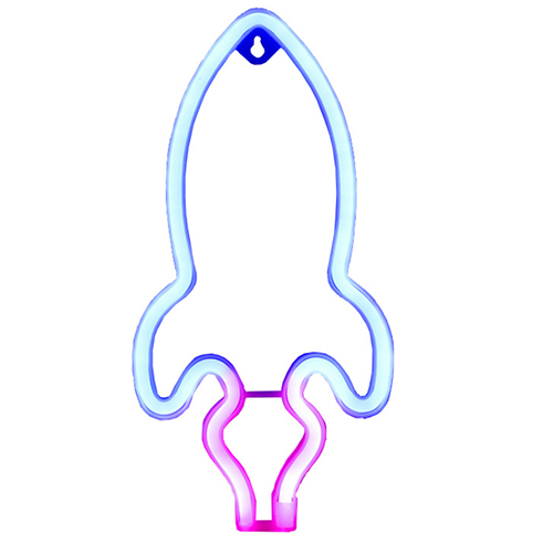 Rocket led neon light