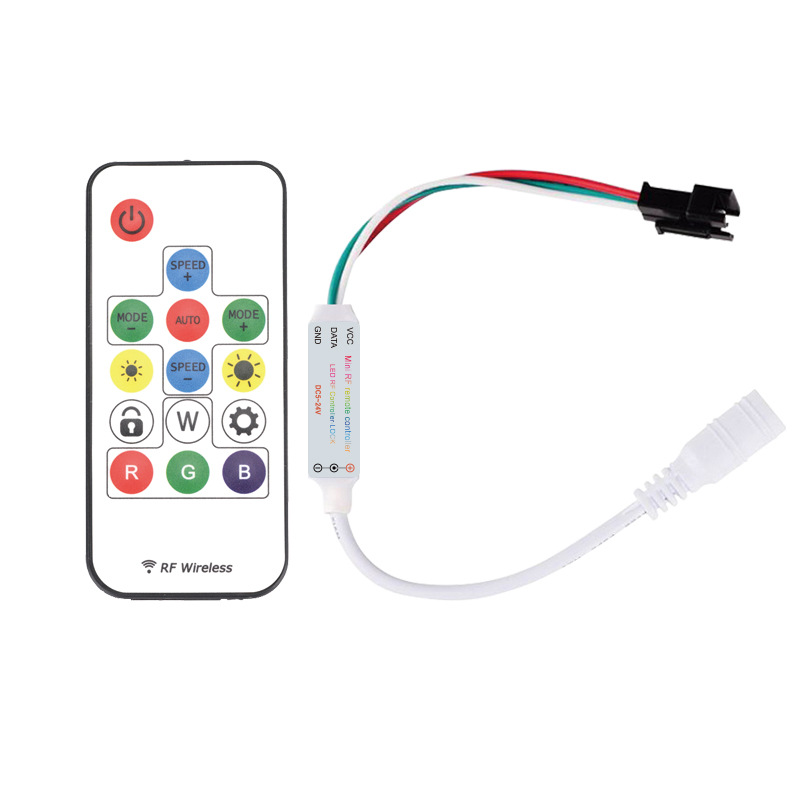RF 14key pixel strip mini controller