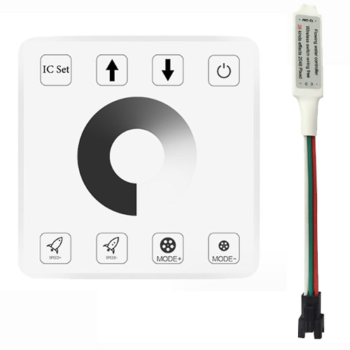 Wireless panel running strip controller 8 key