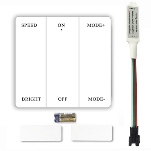 6 key running strip controller wireless panel